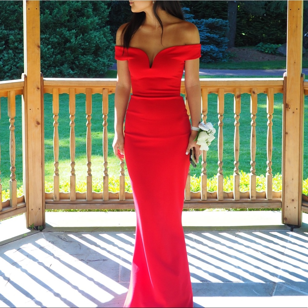 Red Nookie prom dress